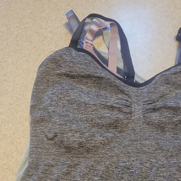 Touch Loom Maternity Nursing Tank Tops Black Navy Bean and Gray XXL - Picture 12 of 14